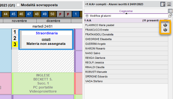 Segnalazione delle attività problematiche degli alunni rappresentanti di un consiglio